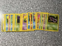 LP WOTC Pokemon Fossil complete set of common and uncommon cards - Image 1
