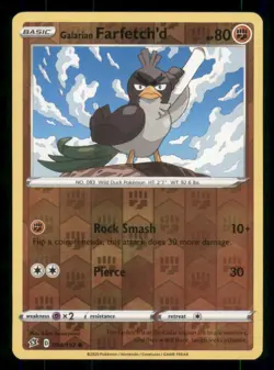 Galarian Farfetch'd SWSH02: Rebel Clash #094/192 Common Reverse Holo Pokemon LP - Image 1