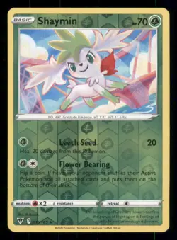 Shaymin SWSH04: Vivid Voltage #015/185 Rare Reverse Holo Pokemon LP - Image 1