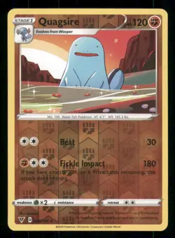 Quagsire SWSH04: Vivid Voltage #084/185 Rare Reverse Holo Pokemon LP - Image 1