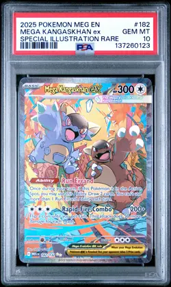 2025 POKEMON MEGA EVOLUTION SPECIAL ILLUSTRATION RARE MEGA KANGASKHAN EX PSA 10 - Image 1