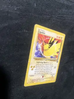 Pokemon Zapdos Black Star Promo #23 Legendary Birds Heavy Play - Image 3