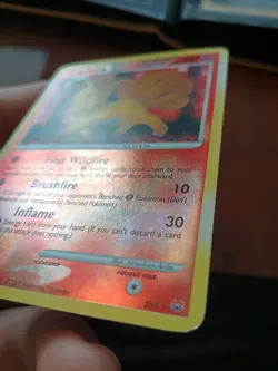 Pokemon TCG Vulpix SH6 Platinum Card Reverse Holo Shiny Secret Rare MP Card - - Image 2