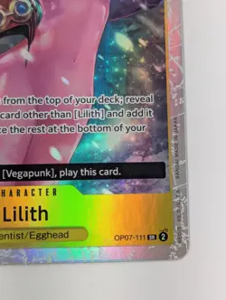 FOIL Lilith OP07-111 SR One Piece 500 Years in the Future Card English - Image 5