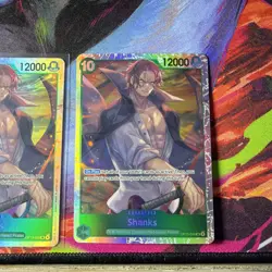 Shanks OP13-028 Carrying On His Will 2 Foil Card Play Set Lot One Piece - Image 3