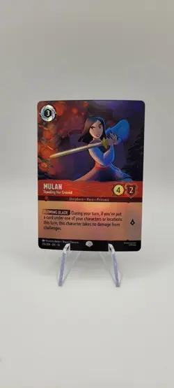 Disney Lorcana TCG: Mulan - Standing Her Ground (Epic) 215/204 Foil NM - Image 1