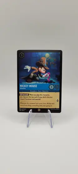 Disney Lorcana TCG: Mickey Mouse 8/P1 Detective LEAGUE PROMO 8 Card NM - Image 1