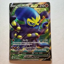 Grapploct V 072/073 Ultra Rare Full Art Champion's Path Pokemon Card NM - Image 1