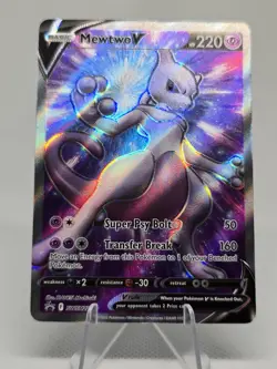 Pokemon Card TCG - Mewtwo V SWSH229 Black Star Promo Sword & Shield Promos NM - Image 4