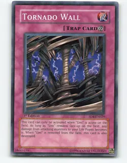 Tornado Wall #SD4-EN029 1st Edition Yugioh Card - Image 1