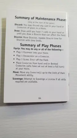 Dragonball Z Ani-mayhem CCG set 2 Rule Book and chit card - Image 2