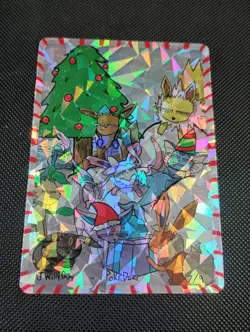 Pokederp Eeveelutions Xmas 2025 Original Christmas Limited Derpy Card Fan Art - Image 1