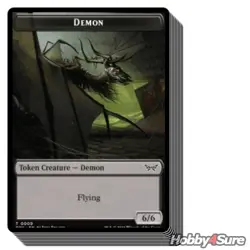10 pcs Demon Token (009) M/NM Magic MTG Duskmourn: House Of Horror - Image 1
