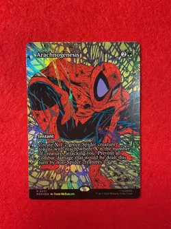 Arachnogenesis - Borderless Foil - Marvel's Spider Man - Magic - MTG - Image 1