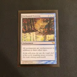 Magic: The Gathering Enchanted Evening Shadowmoor Rare Enchantment White Blue - Image 1