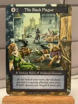 The Black Plague Unique NON-FOIL - Sorcery Contested Realm - Arthurian Legends - Image 1