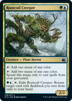 4 x Rootcoil Creeper - Foil - Innistrad: Midnight Hunt - NM-Mint - MTG - Image 1