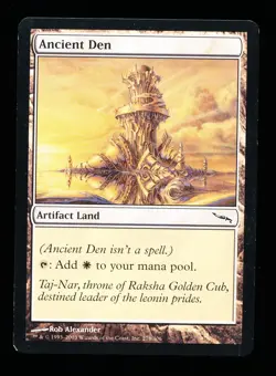 * * 1x Ancient Den x1 * * Mirrodin MTG LP Lightly Played - Image 1