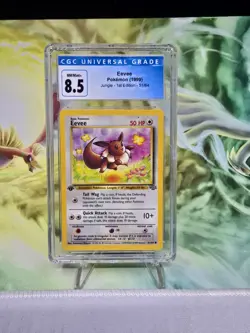 Eevee 51/64 Jungle Regular CGC 8.5 Vintage Pokemon TCG NM / Mint + - Image 1