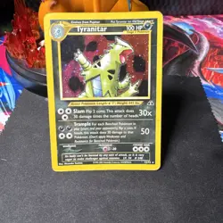 Tyranitar 12/75 Holo Rare - Neo Discovery - Pokemon TCG 2001 Vintage - Image 1