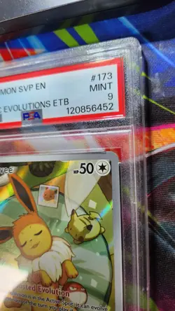PSA 9 Eevee Promo Prismatic Evolutions ETB #173 Pokemon Card TCG - Image 2