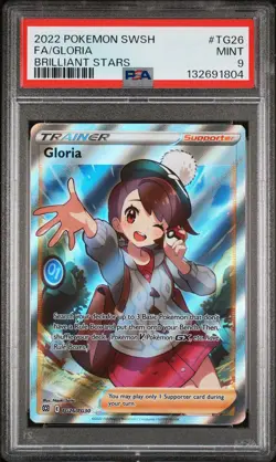 2022 POKEMON SWORD & SHIELD BRILLIANT STARS #TG26 FULL ART/GLORIA PSA 9 - Image 1