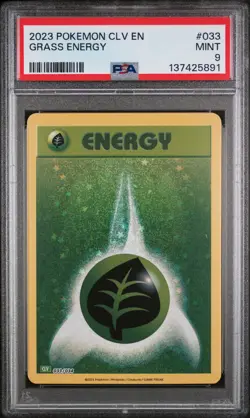 2023 POKEMON CLASSIC VENUSAUR & LUGIA EX DECK #033 GRASS ENERGY PSA 9 - Image 1