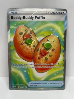 Buddy-Buddy Poffin Ultra Rare Pokemon TCG Mega Evolutions 167/132 - Image 1
