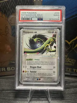 Pokemon Rayquaza EX 2006 Black Star Promo #039 PSA 2 - Image 1