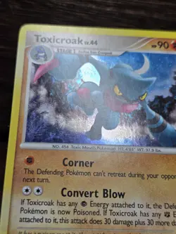 Toxicroak 11/99 Holo Rare Platinum Arceus Pokemon TCG 2009 LP - Image 2
