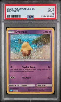 2023 POKEMON CLASSIC BLASTOISE & SUICUNE EX DECK #011 DROWZEE PSA 9 - Image 1