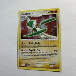 Gallade 6/132 Secret Wonders Pokemon - Holo Rare Swirl Lightly Played - LP/MP/C - Image 2