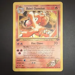 Blaine's Charmeleon 31/132 Uncommon - Gym Challenge - 1st Edition - Pokemon WOTC - Image 1