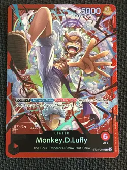 Monkey.D.Luffy ST21-001 - One Piece TCG Starter Deck EX: Gear 5 Foil Leader - Image 1