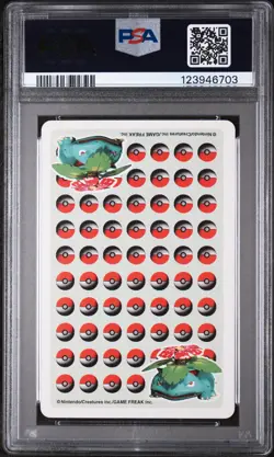 1998 POKEMON STADIUM GREEN VERSION PLAYING CARDS ACE OF CLUBS KANGASKHAN PSA 8 - Image 2