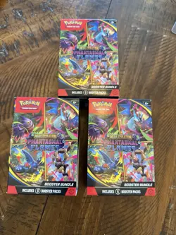 🔥 Pokemon Phantasmal Flames Booster Bundle - Opened w/ bulk cards & code cards - Image 1
