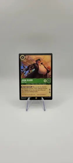 Disney Lorcana TCG: John Silver Alien Pirate LEGENDARY Non Foil 82/204 NM Card - Image 1