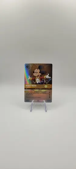 Disney Lorcana 100- Mickey Mouse Friendly Face 18/P1 Promo Foil Card NM - Image 2