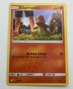 Pokemon TCG Charmander 4/18 Detective Pikachu 2019 Holo Card NM - Image 1