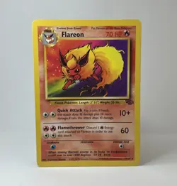 Flareon 19/64 Jungle Regular Non Holo Unlimited Rare 1999 Pokemon TCG Card LP - Image 1