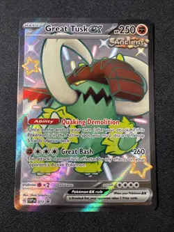 Great Tusk ex - SVP072 - Pokemon Scarlet & Violet Promo Ultra Rare Holo Card NM - Image 1