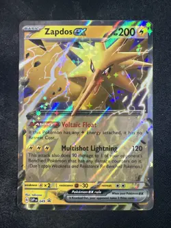 Zapdos ex - SVP049 - Pokemon Scarlet & Violet Promo Ultra Rare Holo Card NM - Image 1
