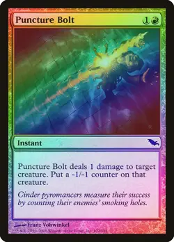 Puncture Bolt FOIL Shadowmoor NM Red Common MAGIC THE GATHERING CARD ABUGames - Image 1