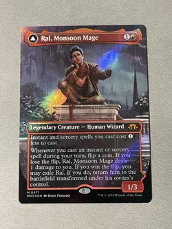MTG - Ral, Monsoon Mage - Textured Foil Borderless - MH3 0471 Modern Horizons 3 - Image 1