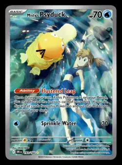 2025 Pokemon Misty's Psyduck Illustration Rare Destined Rivals 193/182 - Image 1
