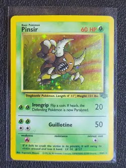 Pokemon TCG Pinsir #9 Jungle Set Rare Holo Unlimited Grass VG - Image 1