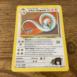 Pokemon TCG Erika's Dragonair Gym Heroes Holo Card 4/132 - Image 3