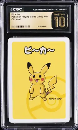 2019 POKEMON PLAYING CARDS JAPANESE OLD MAID PIKACHU CGC 10 PRISTINE - Image 1