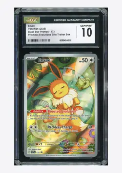 Pokemon CGC 10 GEM MINT Eevee Promo 2025 #173 SVP English - Image 1