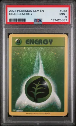 2023 POKEMON CLV-CLASSIC VENUSAUR & LUGIA EX DECK #033 GRASS ENERGY PSA 9 - Image 1